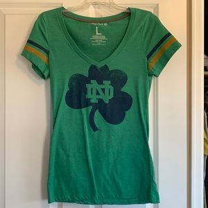Notre Dame College Vault Green Tee